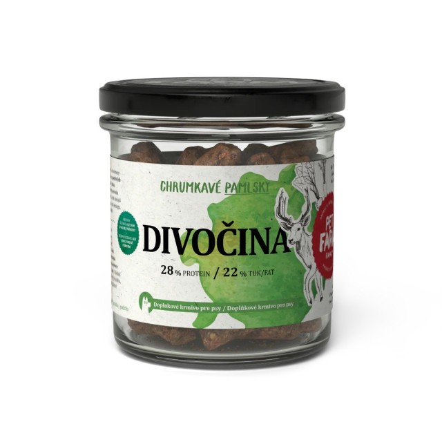 Pet Farm Family Křupavé pamlsky Divočina 110 g