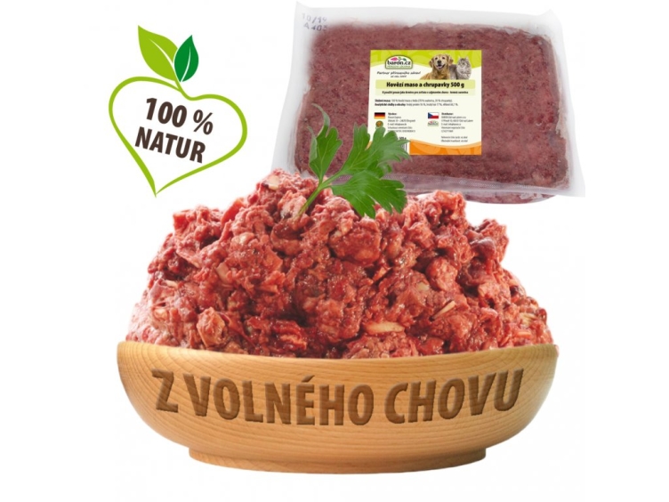 Paex Mletý mix Hovězí maso a chrupavky 500 g