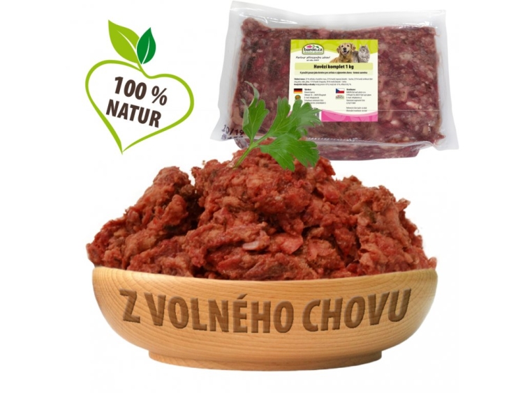 Paex Mletý komplet Hovězí maso, dršťky, vnitřnosti a chrupavky 500 g
